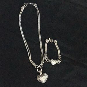 Lia Sophia necklace and matching bracelet.